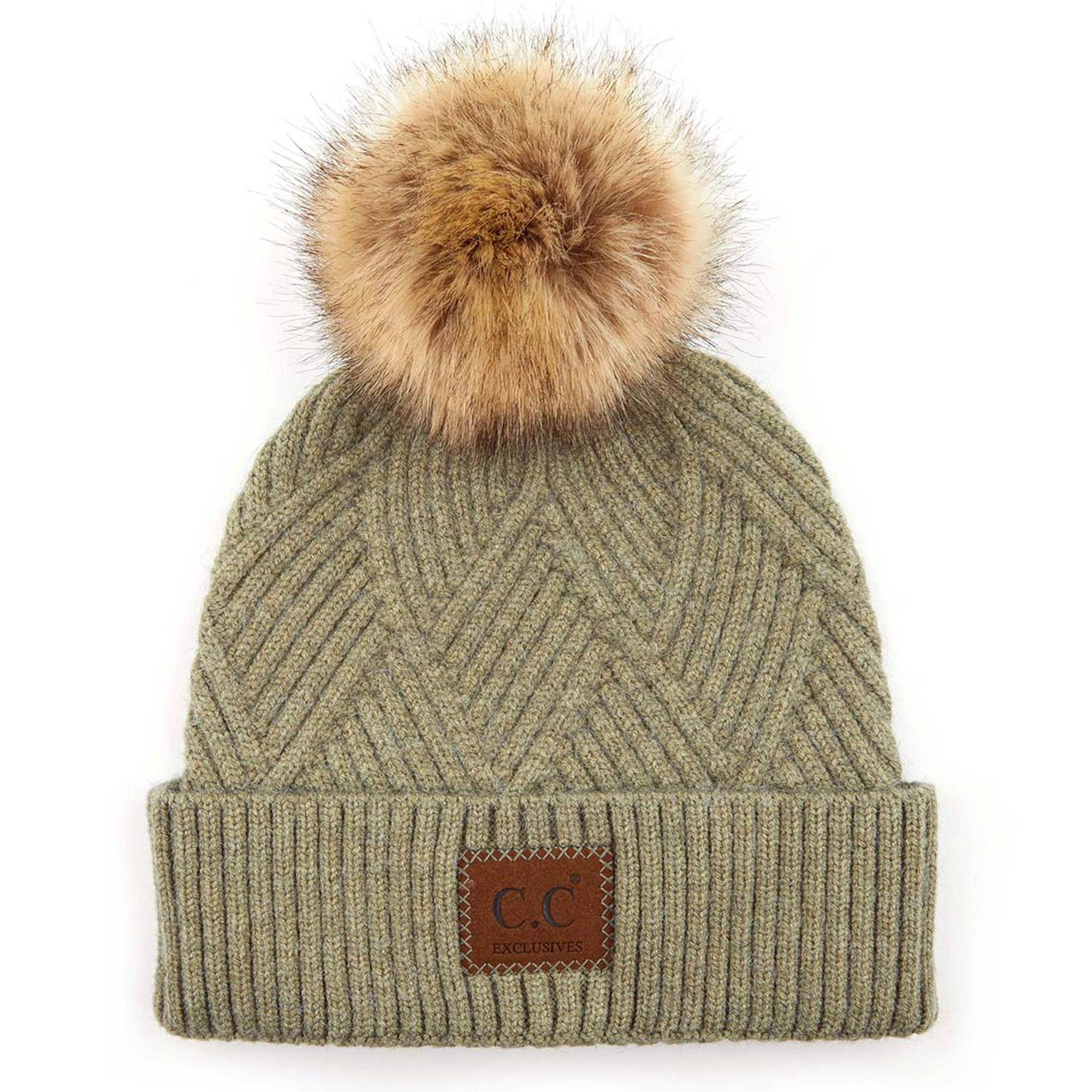 Truly Contagious - Vendita all'ingrosso Berretto - Donna - Berretto in pelle scamosciata CC Criss-Cross (HAT-2060)12