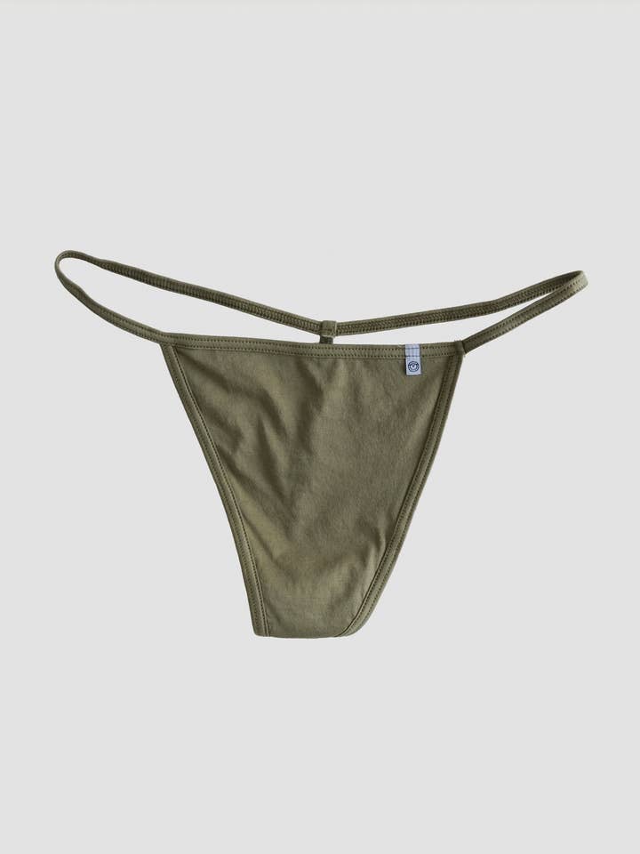 T-string Thong - Olive for wholesale by ODDOBODY