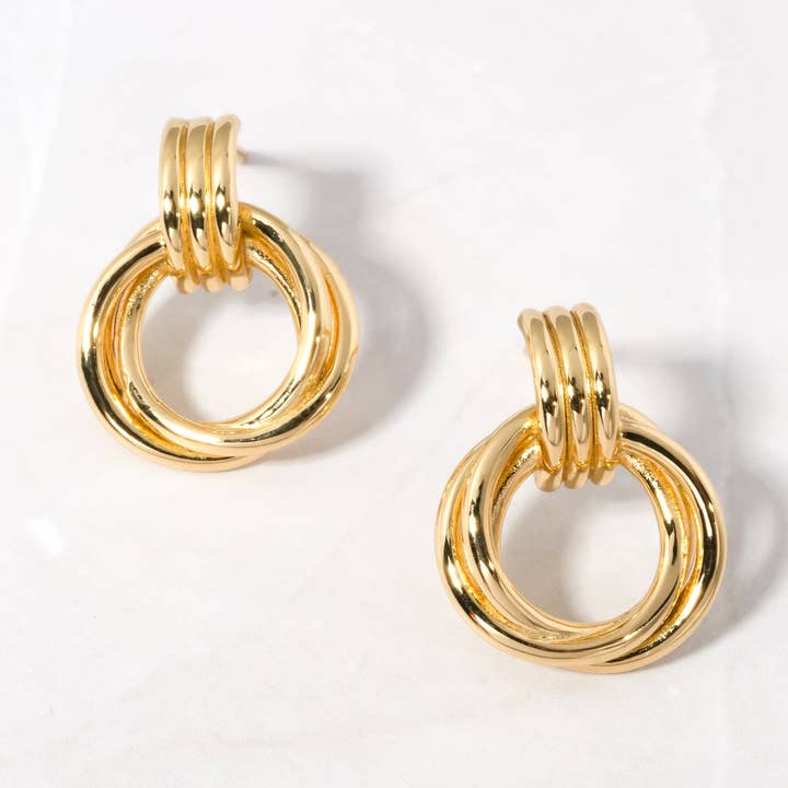 Sami Jewels - Venta al por mayor Pendientes de aro - Pendientes de aro con nudo0