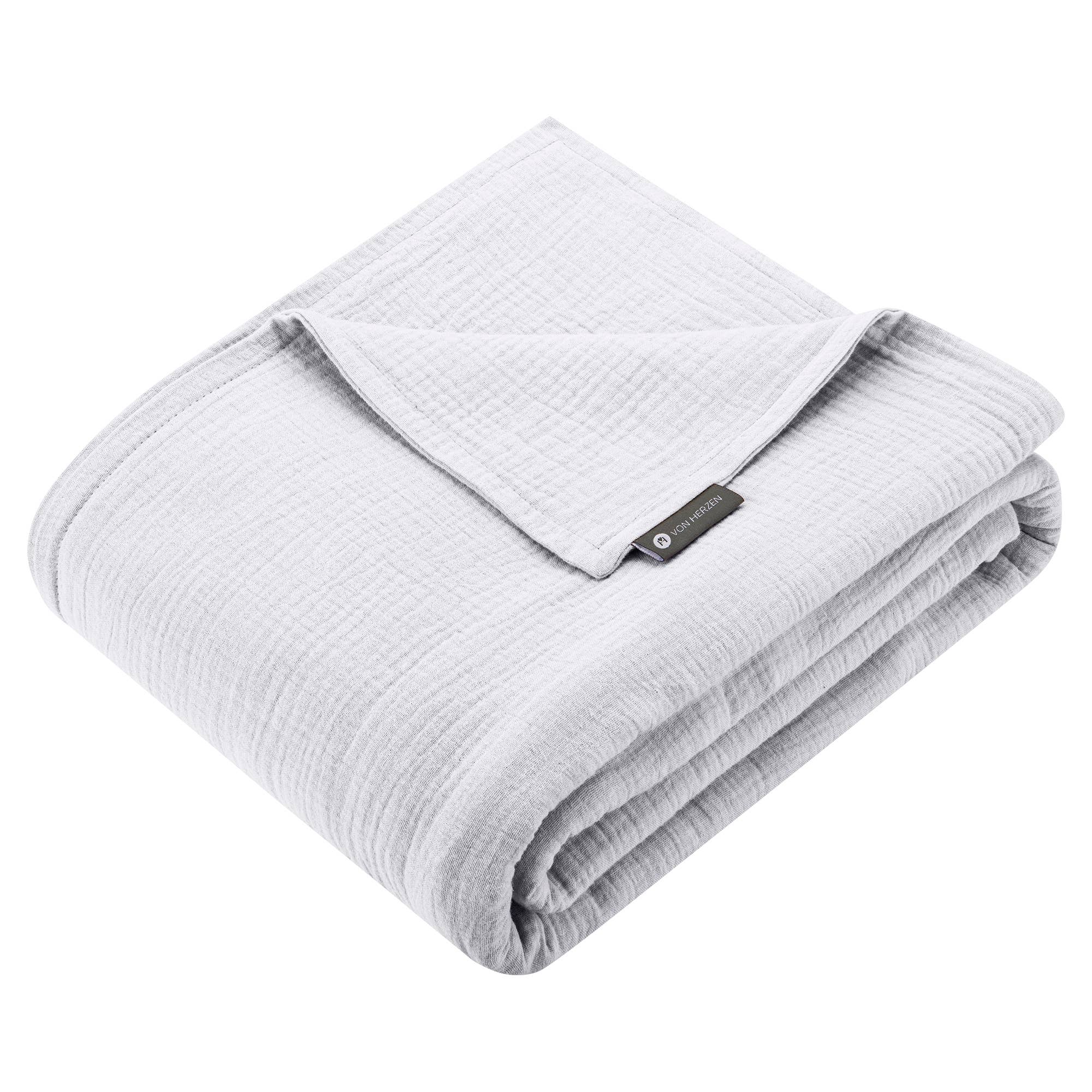 von Herzen – Engroshandel Tæppe – Muslin plaid i tern0