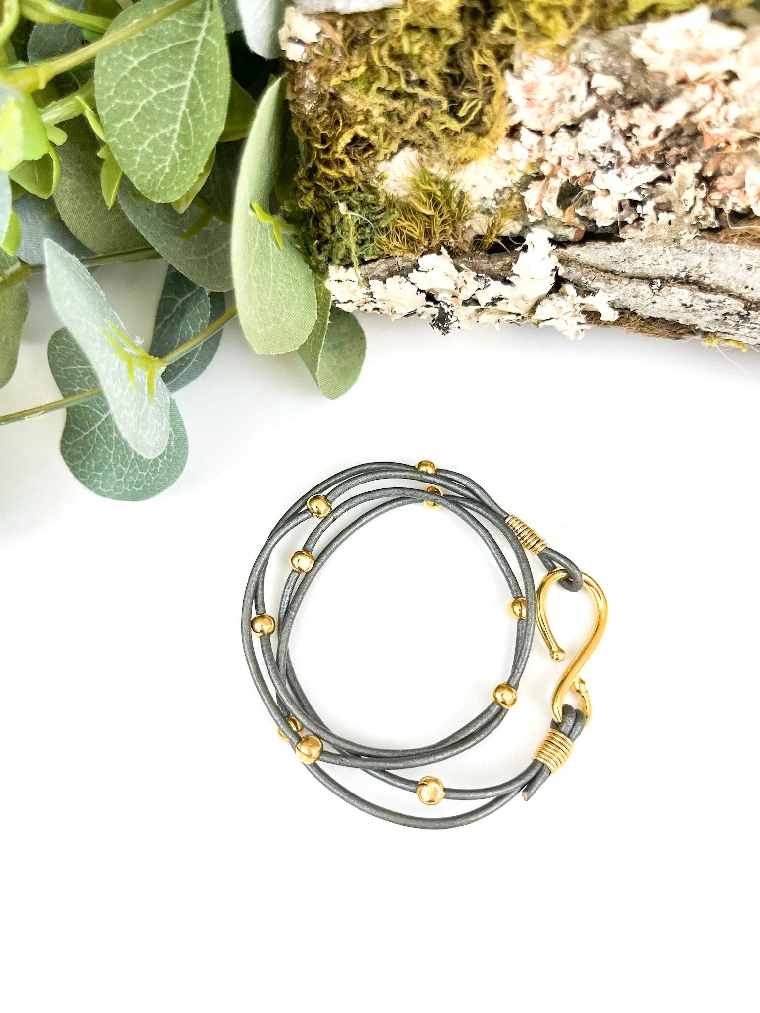 InspireDesigns - Wholesale Jewelry Set - Double Leather Hook Wrap11