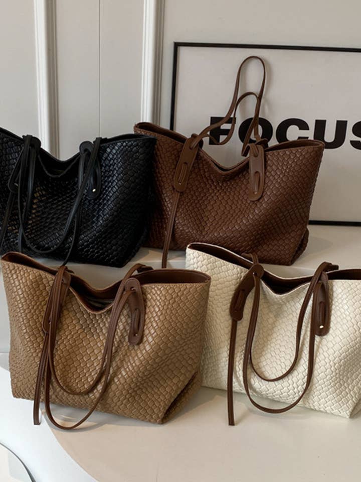 Large Capacity Woven Vintage Shoulder Tote Bag ZK3103 for wholesale by UNISHE