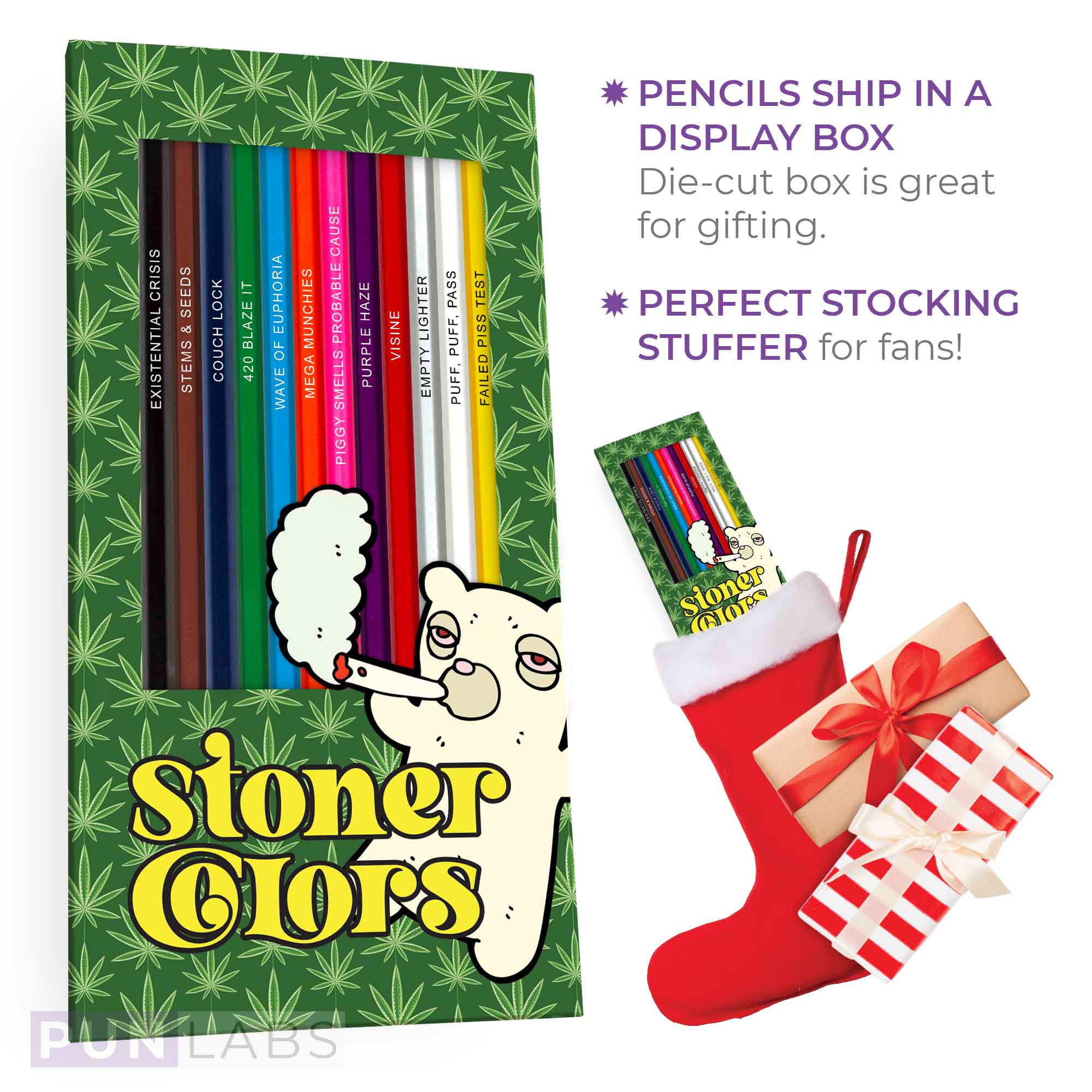 Pop Colors - Wholesale Gag Gift/Novelty Gift - Stoner Colors Colored Pencil Set3