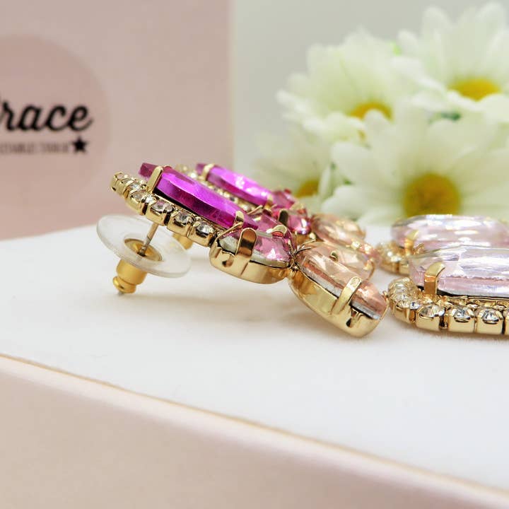 ROSA SKYLAR - Paio Orecchini con pietre sfaccettate for wholesale on Faire3