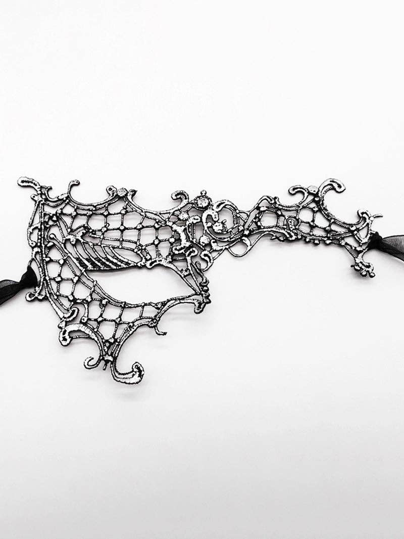 Tourtiwi - Vendita all'ingrosso Costume di carnevale - Donna - Maschere facciali in pizzo One Eye Half7