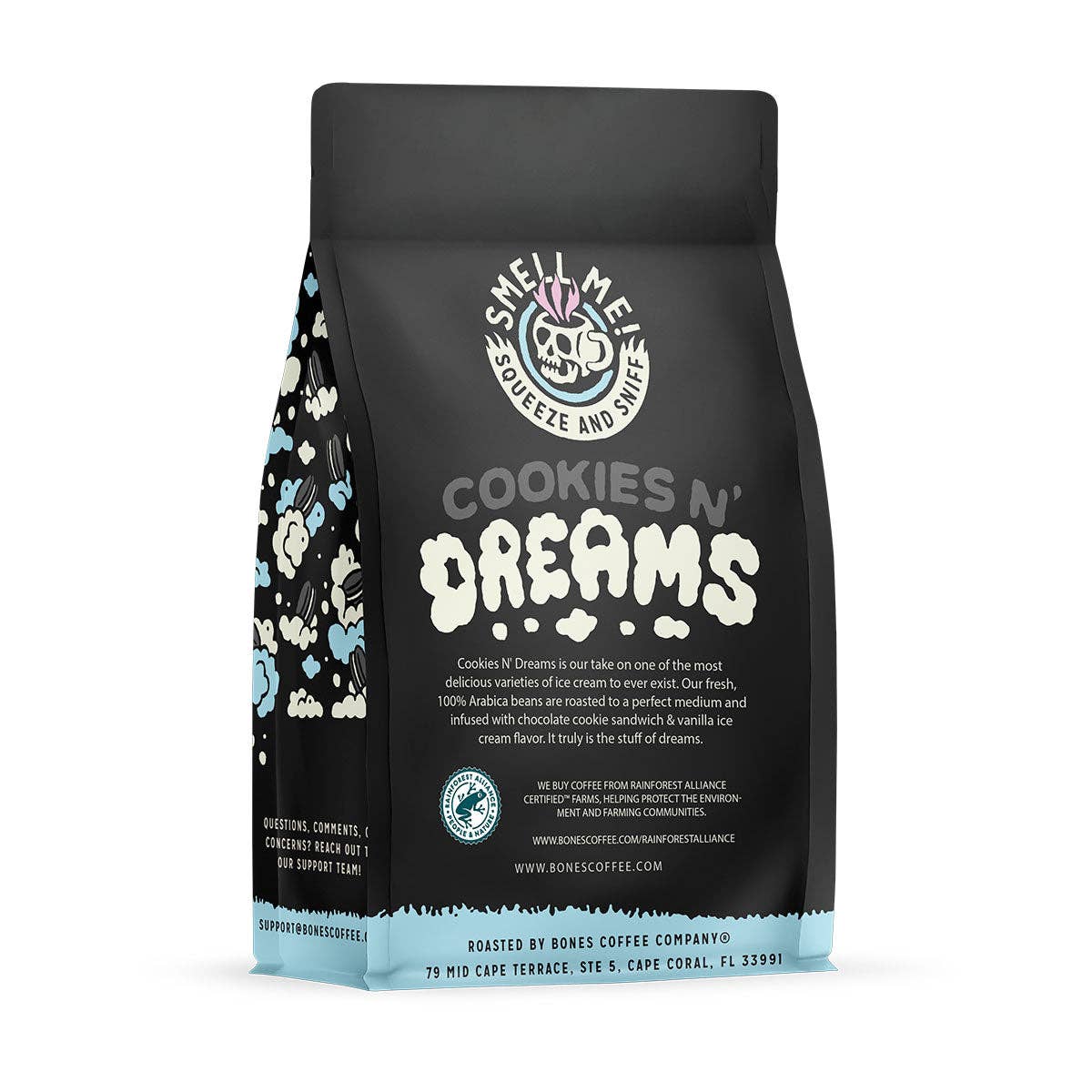 Bones Coffee Company - Venta al por mayor Café en grano - Café Cookies N' Dreams | 12 onzas | Grano entero y molido5