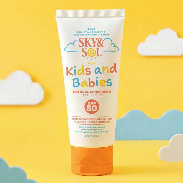 Sky and Sol Kids and Babies Sunscreen for wholesale by Sky and Sol