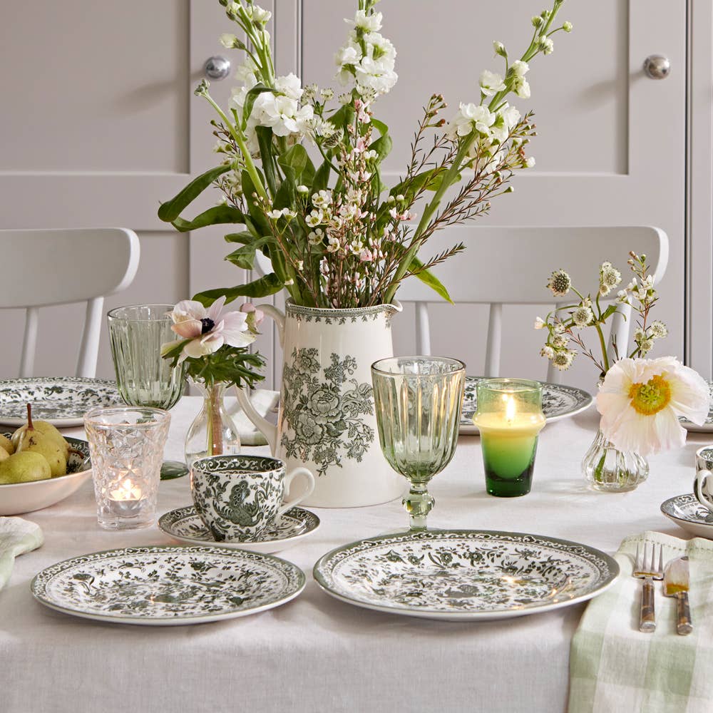 Burleigh - Wholesale Dinner Plate - Green Regal Peacock Medium Plate2