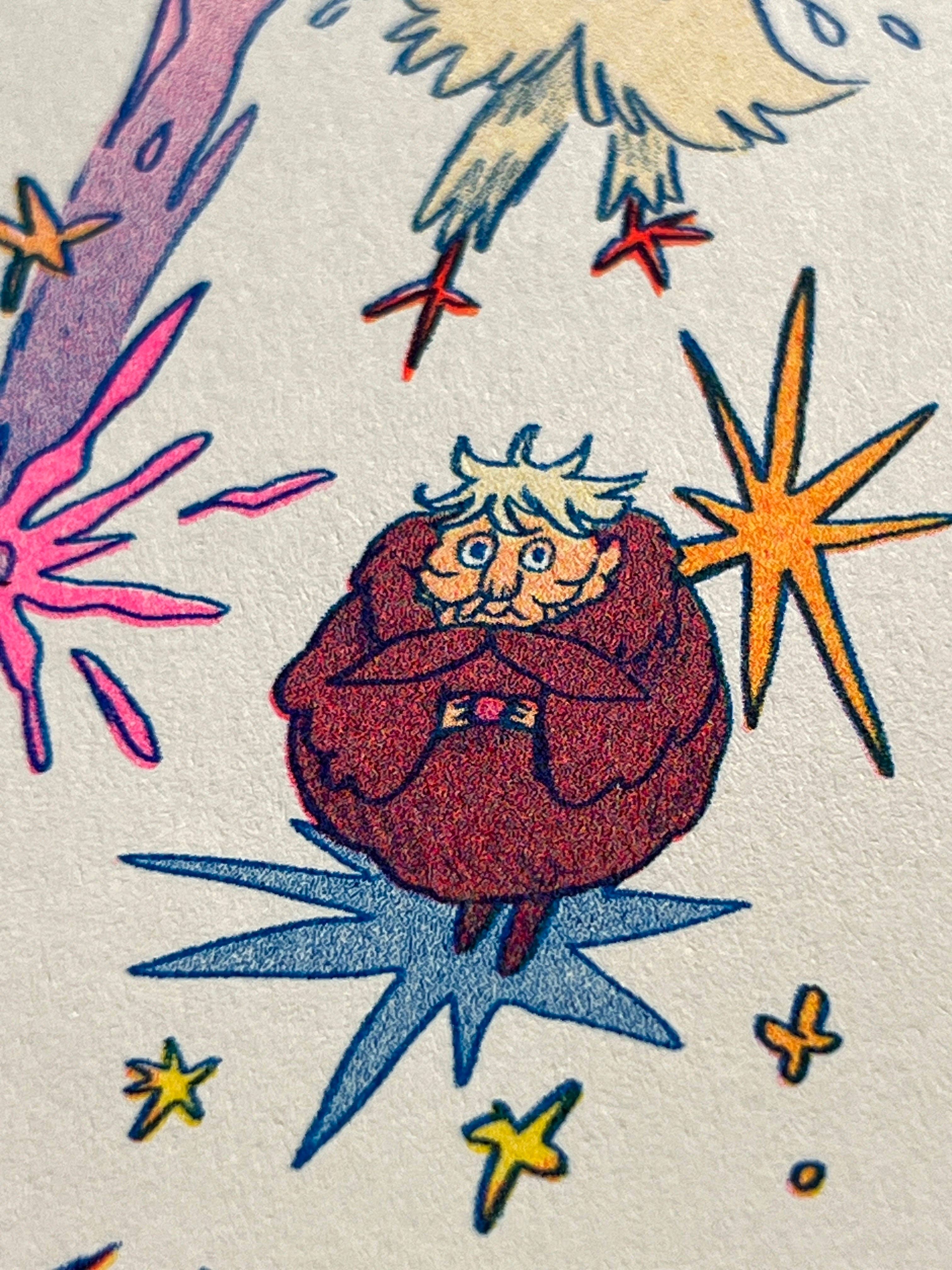 Natalie Andrewson - Wholesale Art Print - Howl's Moving Castle Small Riso Print3