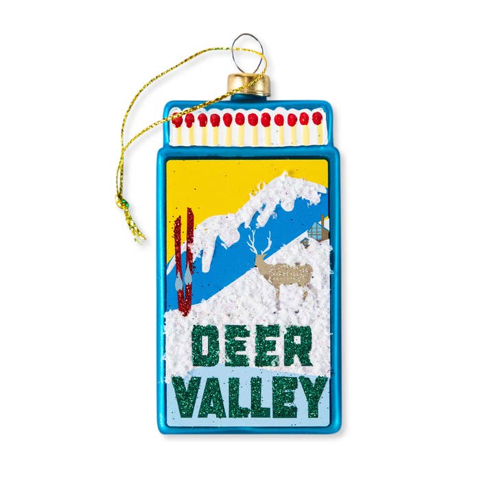 Matchbook Ornament - Deer Valley for engroshandel hos Furbish Studio