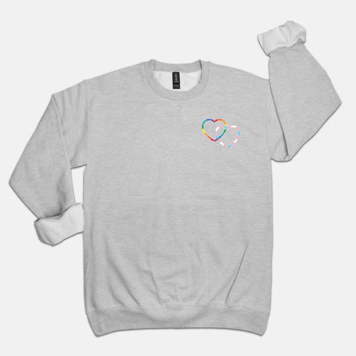 LINKED HEARTS | CREWNECK for wholesale by Love & Lion
