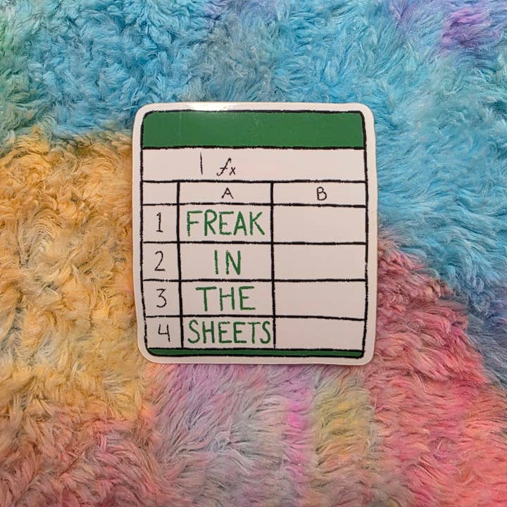 Freak in the Sheets Sticker for wholesale by Destructogirl