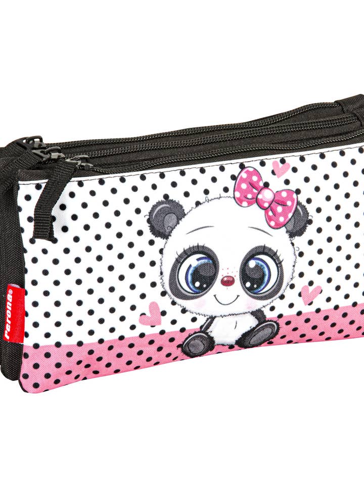 Estojo Triplo Panda Perona 58751 por atacado de PERONA BAGS