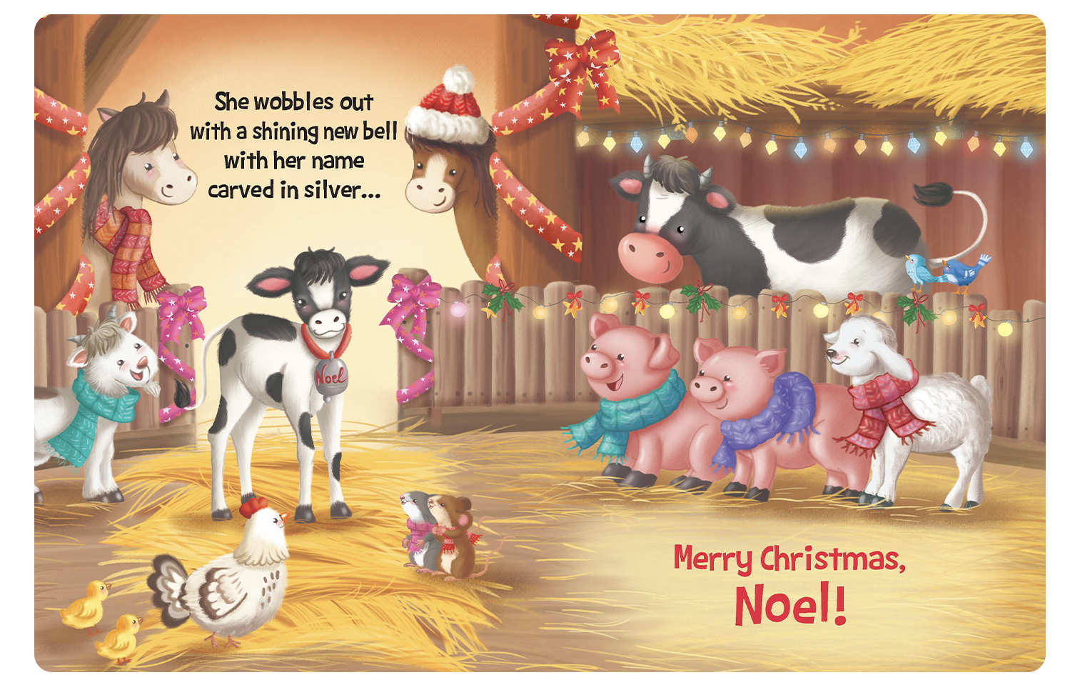 Little Hippo Books - Wholesale Baby & Toddler Book (0-2) - Christmas On The Farm - Children's Holiday Padded Board Book3