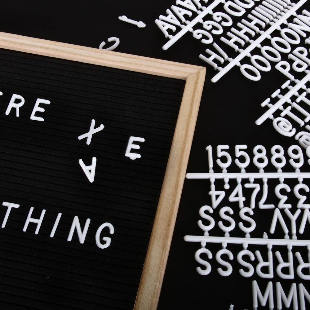 Helio Ferretti - Venta al por mayor Letreros - Tablero de fieltro personalizable 45x30 cm rosa y negro HF3