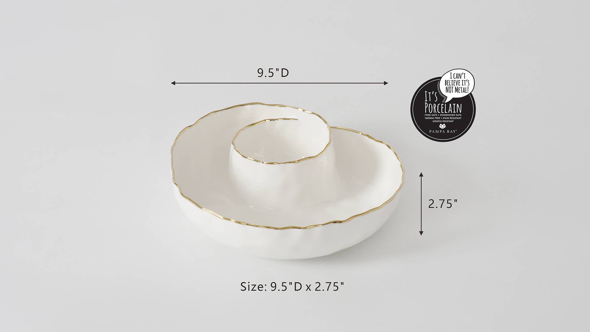 Pampa Bay – Engroshandel Skål til krydderier/dip – Rund Chip & Dip1
