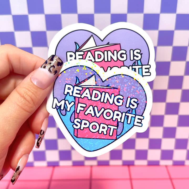 Funny Bookish Books Book Lover Waterproof Vinyl Sticker for wholesale by Stickers+ X Ashley Bexar