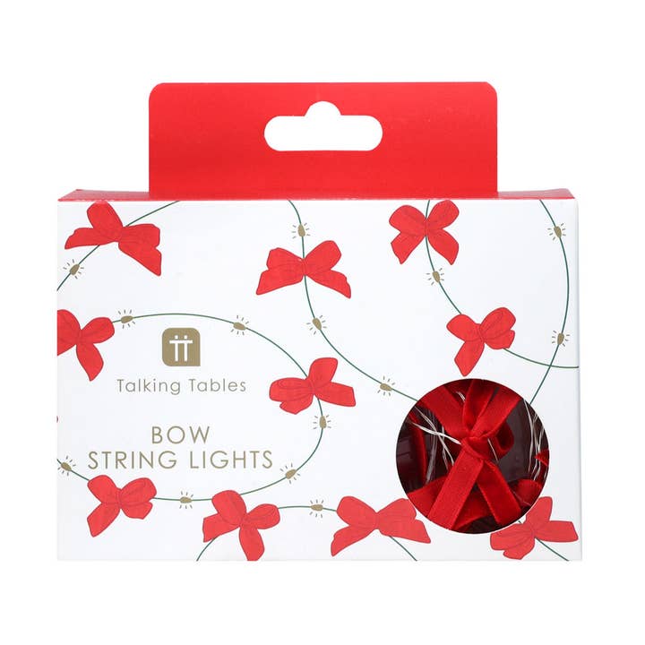 Talking Tables EU - Wholesale String Lights - Candy Christmas Bow String Lights | Christmas Decor |0