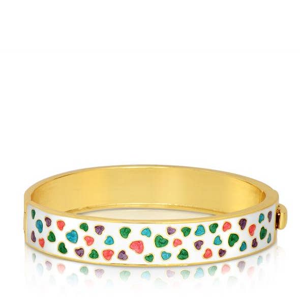 Mini-Hearts Pattern Bangle for wholesale by Lily Nily