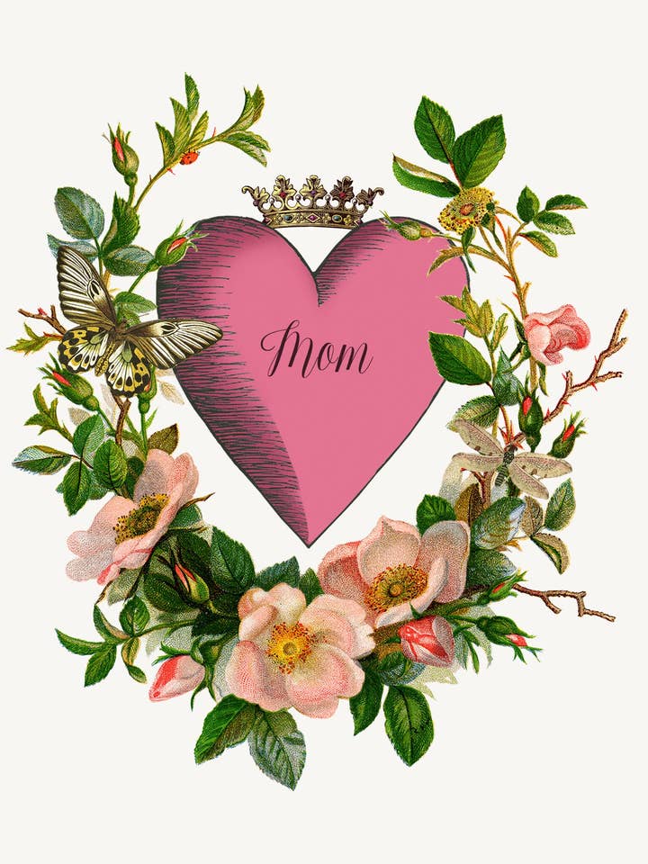 Mãe Coração • A-2 Cartão por atacado de P. Flynn Design / Phun House