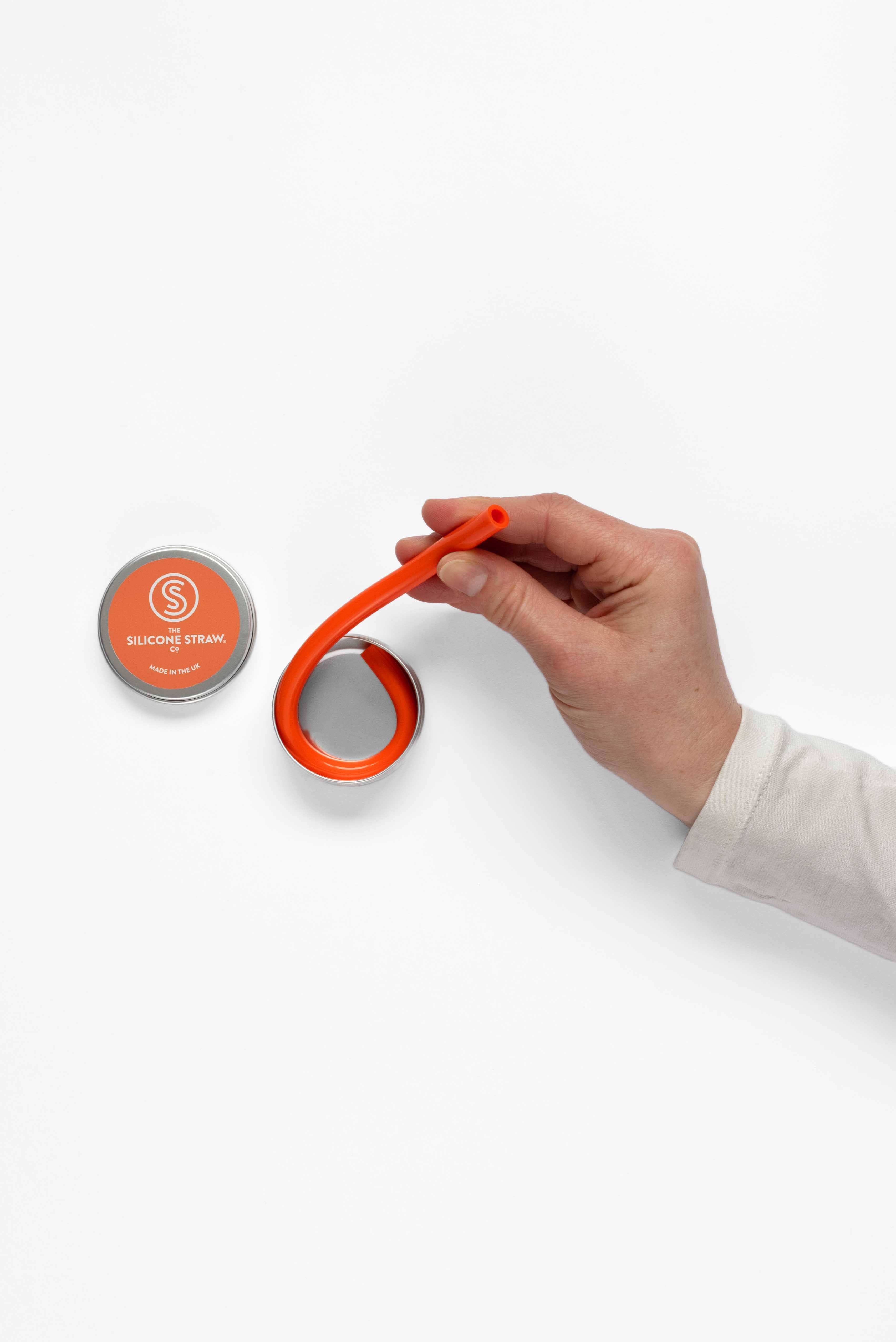 The Silicone Straw Company - Wholesale Drinking Straw - Silicone Straw in a Travel Tin - BEST SELLER2