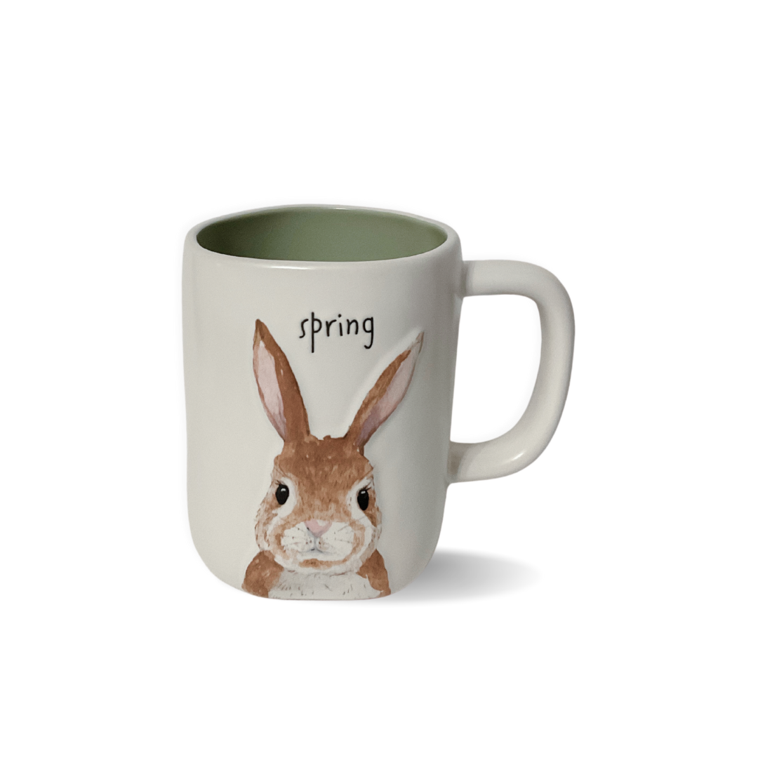 Nevsher Lior – Engroshandel Kaffekrus – Rae Dunn Påske Krus i Stentøj med Hunny Bunny, Hip Hop, Spring Bunny og Bunny Bait - To-sidet Krus1