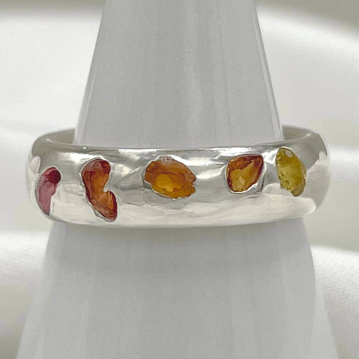 Amory C Jewelry - Wholesale Multi-Stone Ring - #8 Sapphire 5 Stone0