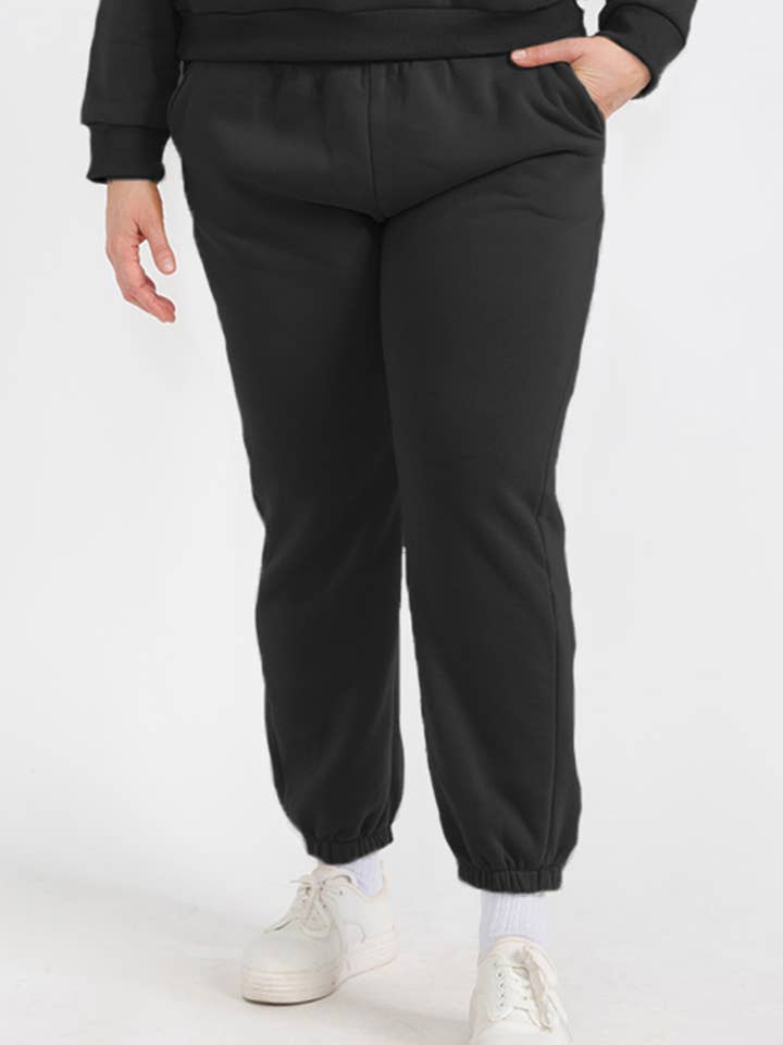 CAPELLA APPAREL - Wholesale Athletic Sweatpants/Joggers - Women's - Plus Size Poly Fleece Elastic Waist Joggers