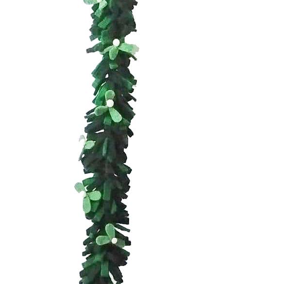 Green Mistletoe Garland with Pale Mistletoe for wholesale by Fiona Walker England