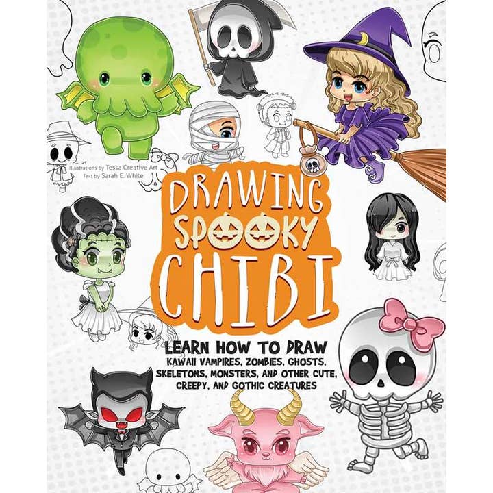 Simon & Schuster - Wholesale Coloring & Activity Book - Adult - Drawing Spooky Chibi by
