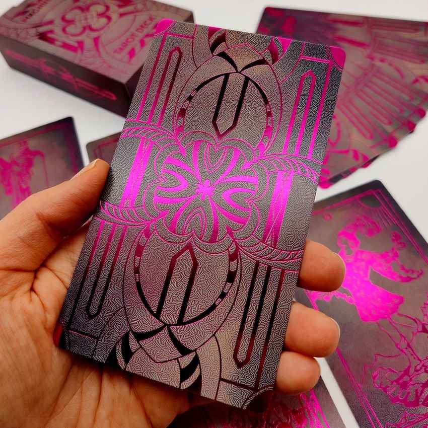 LA MUCI DESIGN - Wholesale Tarot Cards - Magnifique Tarot Deck – Pink Foil Luxe Tarot Card Set6