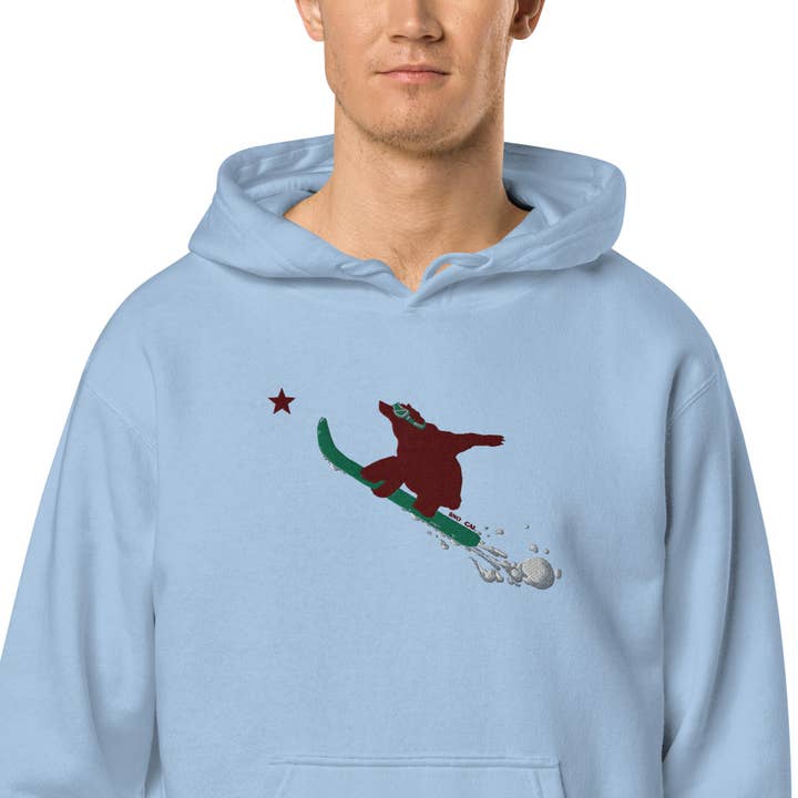 Goldy le Grizzly sweat à capuche teint par pigment Send It pour la vente par Sno*Cal