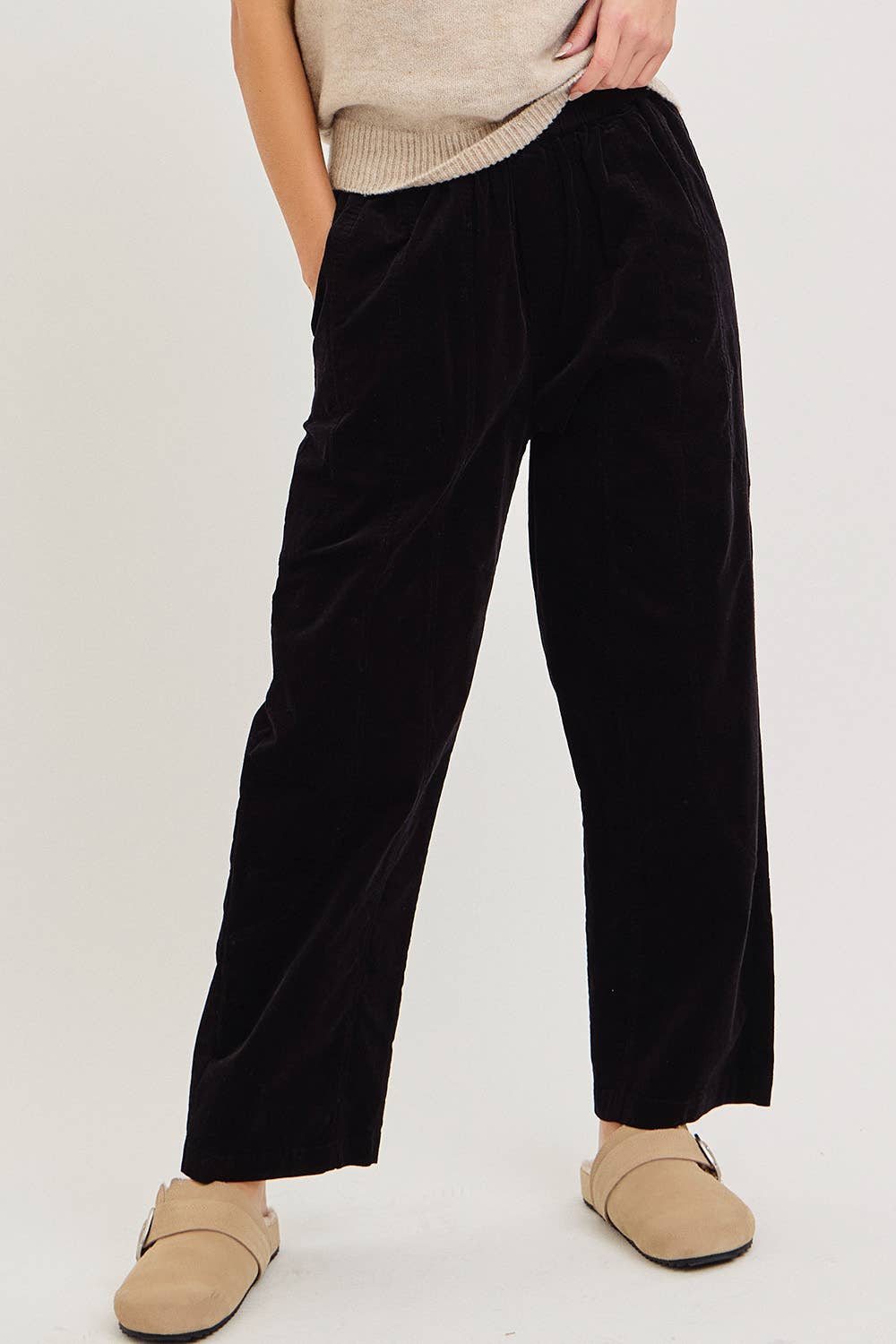 Sweet Lovely by Jen - Wholesale Pants - Women's - EASY CASUAL EVERYDAY PULL-ON RELAXED  CORDUROY PANTS 13