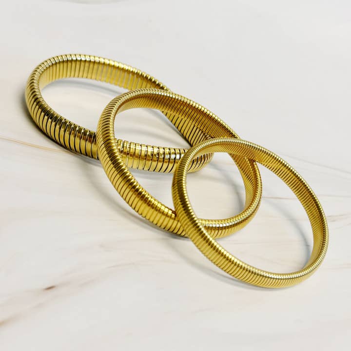 Ellison+Young – Engroshandel Armbånd – Golden Spring blød armring1