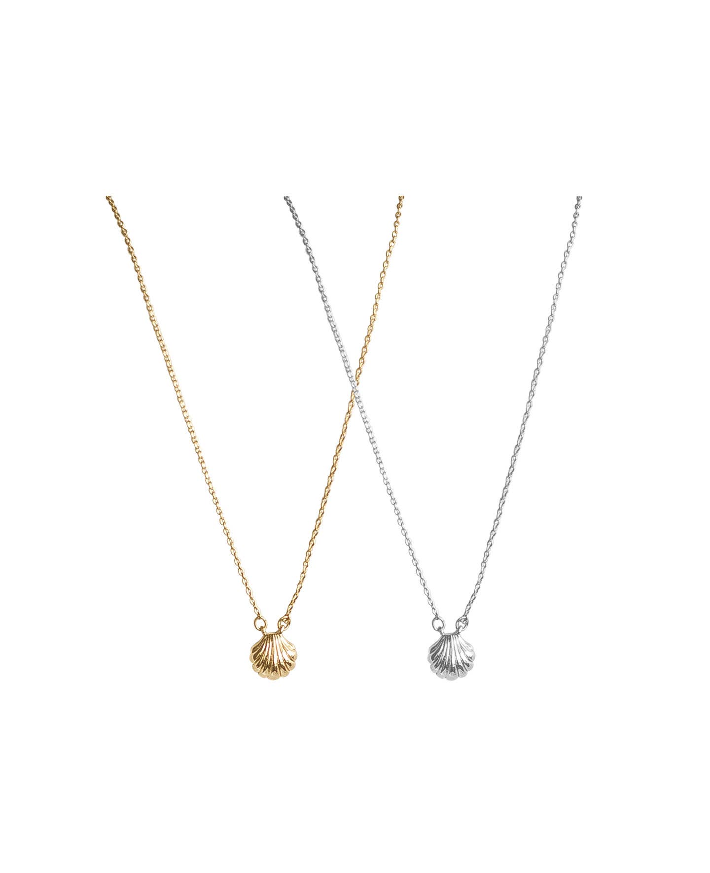 ellora - Wholesale Pendant/Charm Necklace - Seashell Necklace - Gold on Tropical Card3