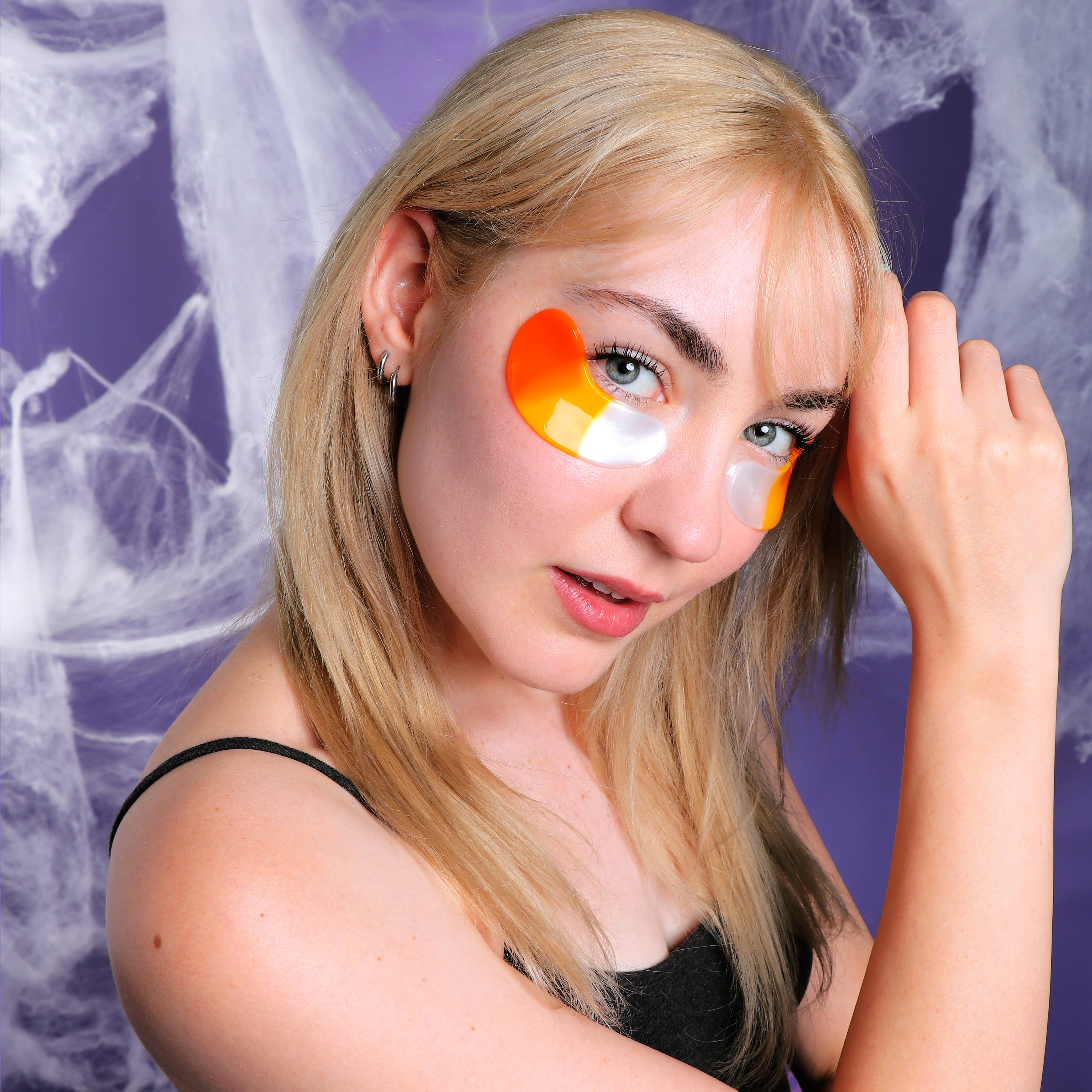 My Spa Life - Venta al por mayor Mascarillas para ojos - Mascarillas Iluminadoras en Gel para Ojos con Diseño de Dulces de Halloween - 6 Pares1