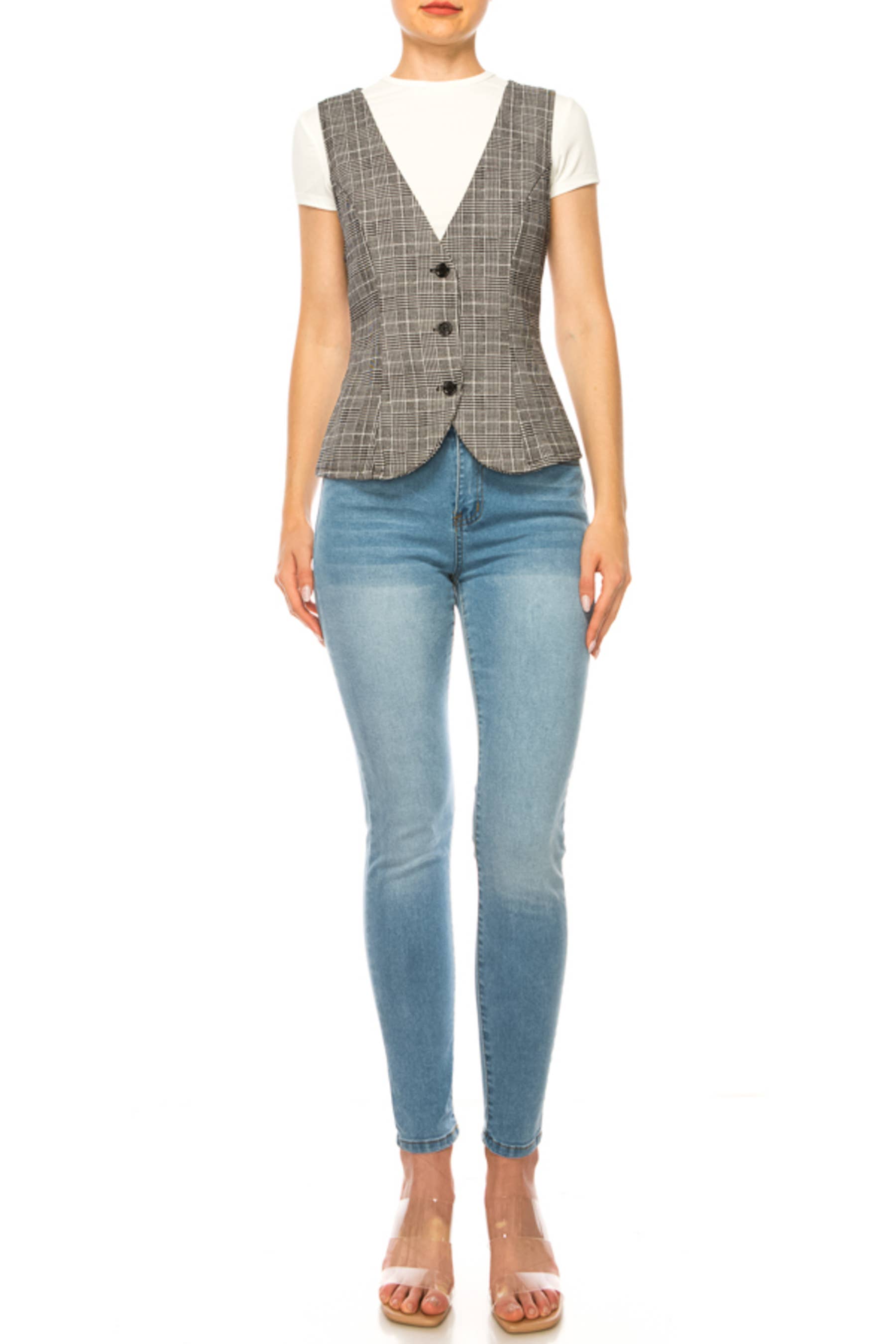 MOA COLLECTION - Wholesale Suit Vest - Women's - Women's Dressy Casual Racerback Vest Tuxedo Suit Waistcoat10