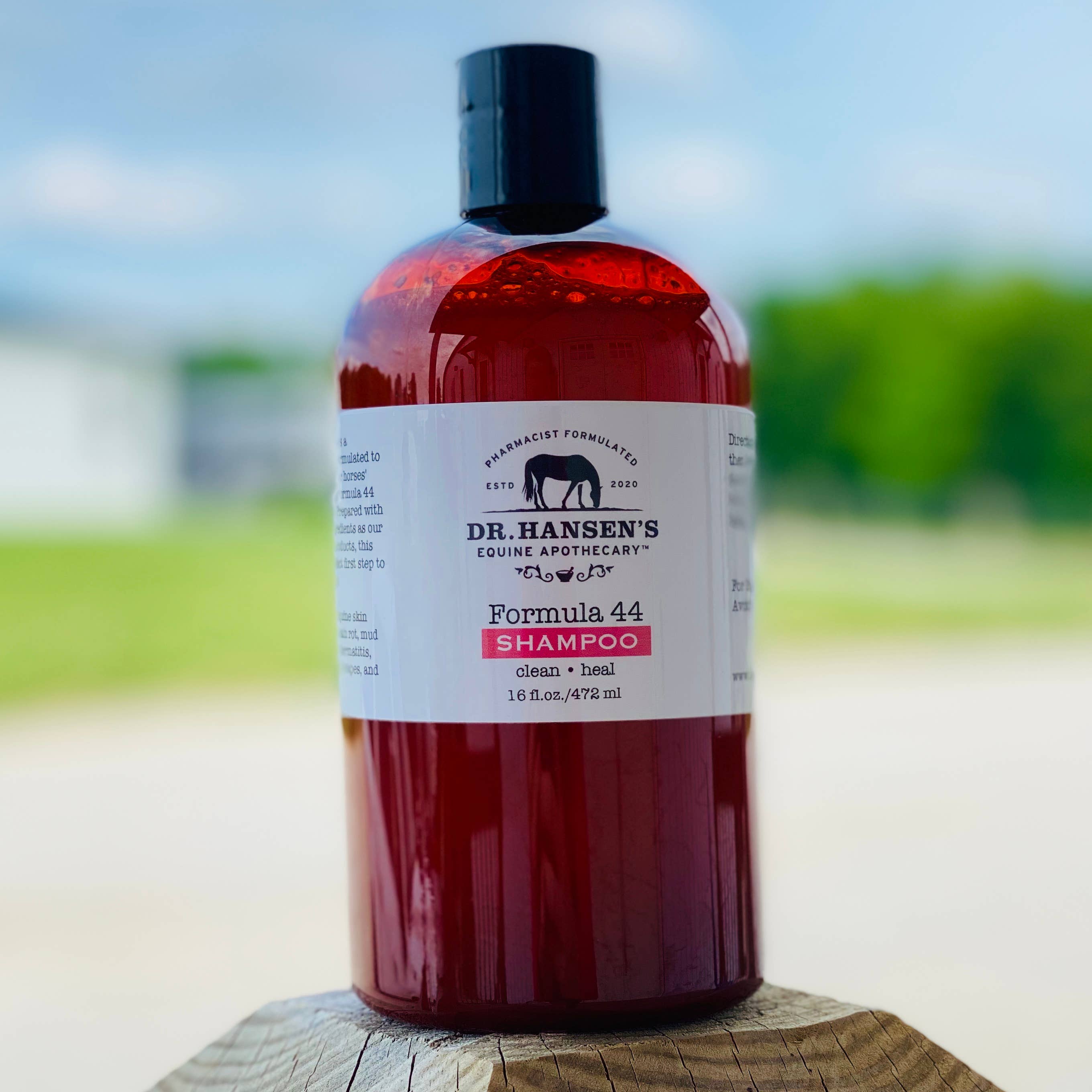 Dr. Hansen's Equine Apothecary - Vente Après-shampoing/produit de soin pour cheval - Shampooing Formula 446