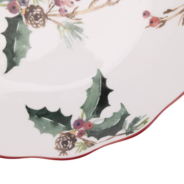 VdE Tivoli 1996 - Wholesale Serving Plate - VINTAGE XMAS FRUIT PLATE 20.7CM PORCELAIN2