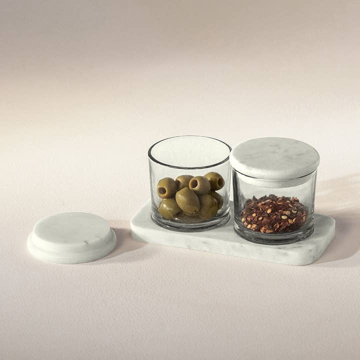 ExpoBazaar - Wholesale Condiment/Dip Bowl - Amuc Glass Condiment Set-200 ml each