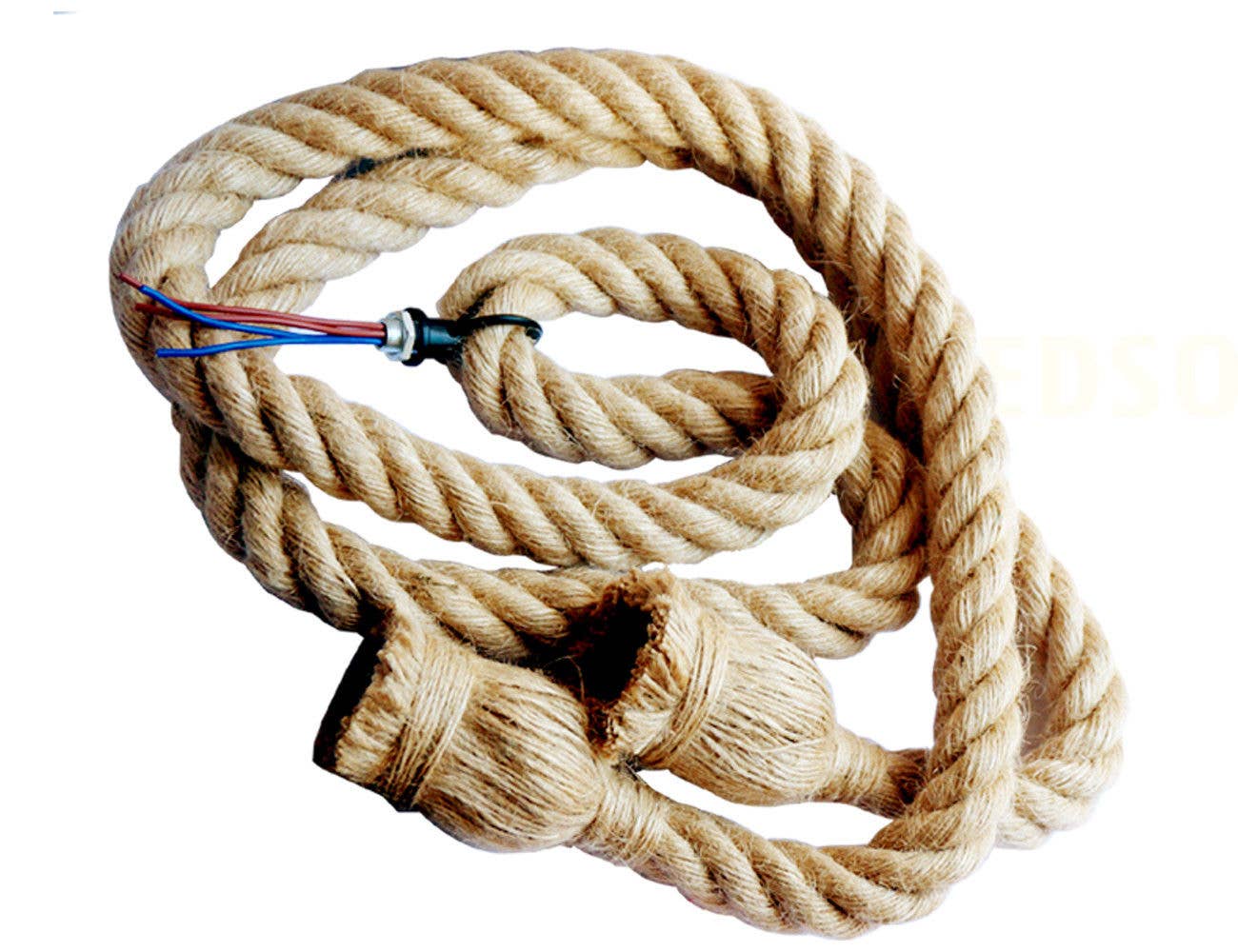 Ledsone - Wholesale Chandelier/Hanging Light - Vintage Industrial Rope Cage Ceiling Pendant Light Lampshade5