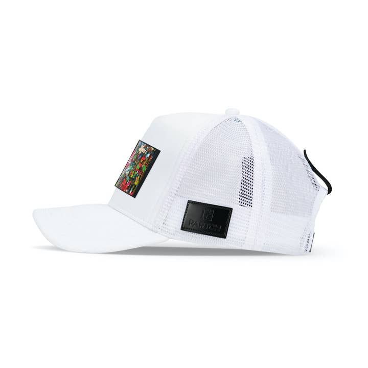 PARTCH Fashion Trucker Hat White removable DWYL G11 Art PARTCH Clip for wholesale by PARTCH