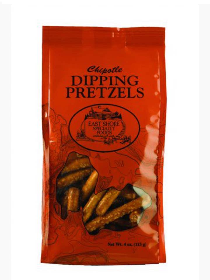 East Shore Pretzels - pretzels de imersão chipotle 4oz por atacado de East Shore Specialty Foods, Inc.