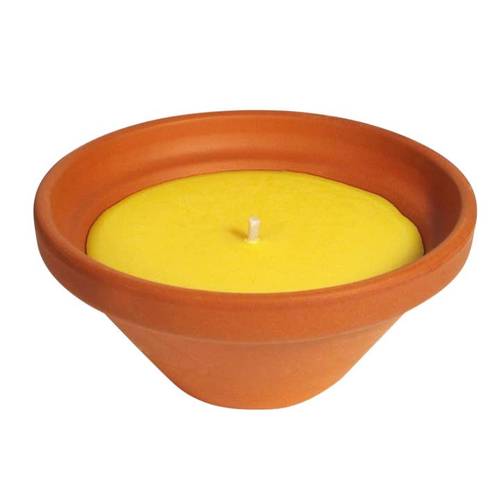 Ethike.eu - Wholesale Outdoor Candle - Citronella - 6-Pack Citronella Candles in a Terracotta Pot1