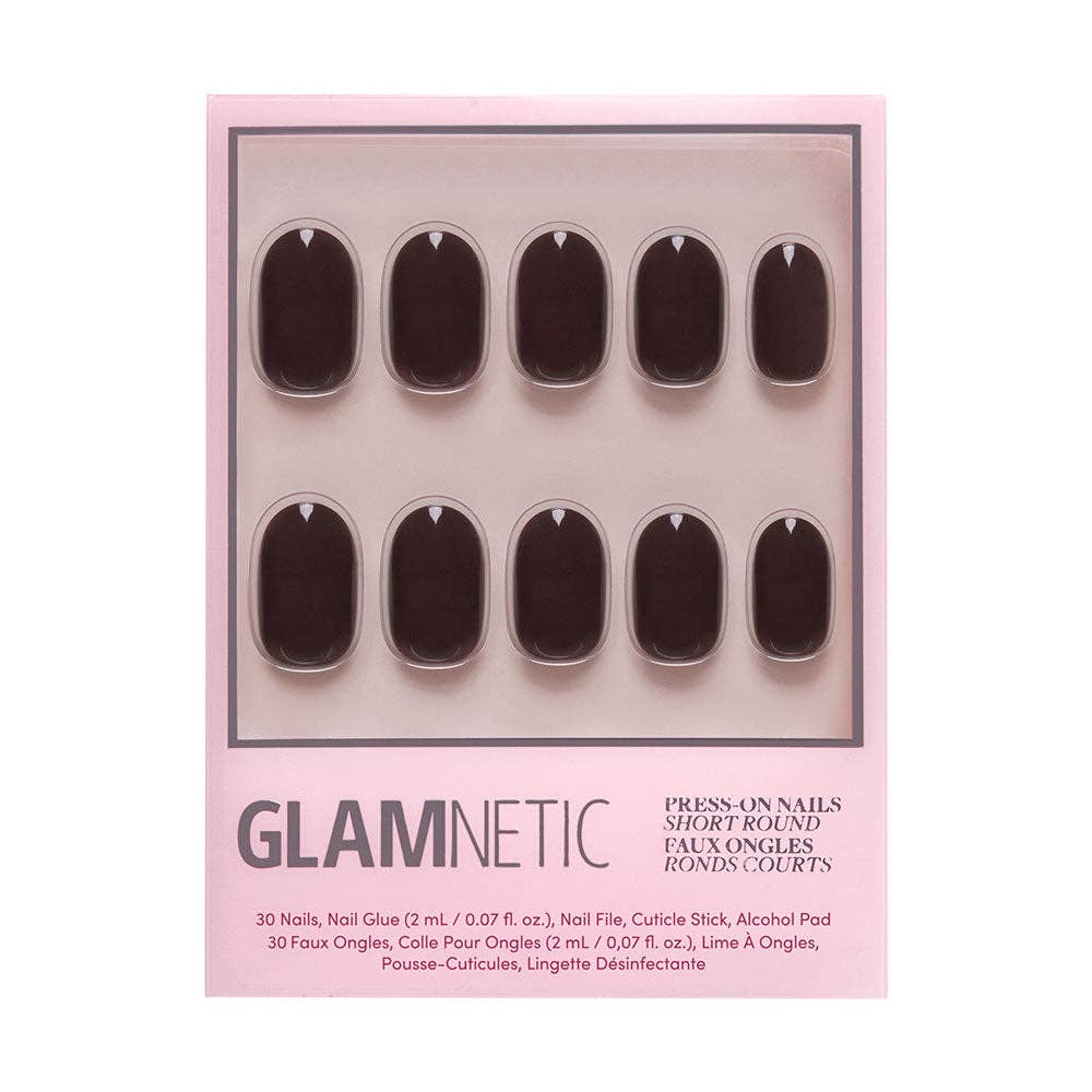 Glamnetic - Wholesale Press-On/Fake Nails - Bark Brown Press-On Nails | Fall Solids | Short Round1