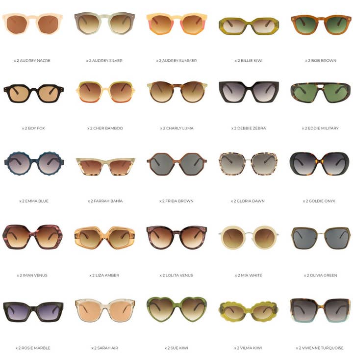 Charly Therapy - Wholesale Sunglasses - Women's - Pack 50 Trendy Sunglasses 1