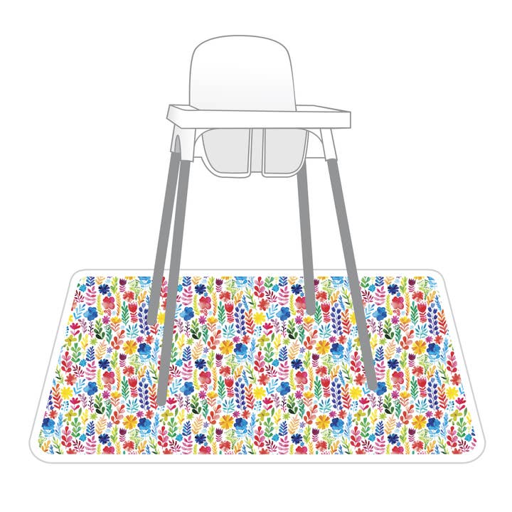 BapronBaby - Vente Sets de table - Aquarelle arc-en-ciel - Tapis anti-éclaboussures - Un attrape-tout imperméable