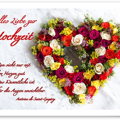 Bryllup/lykønskningskort/719044 for engroshandel hos Yabué