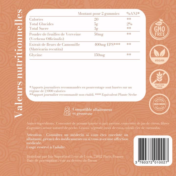 Isis Superfood - Wholesale Oral Supplement/Vitamin - CHILL MAMA, relaxation and relaxation2