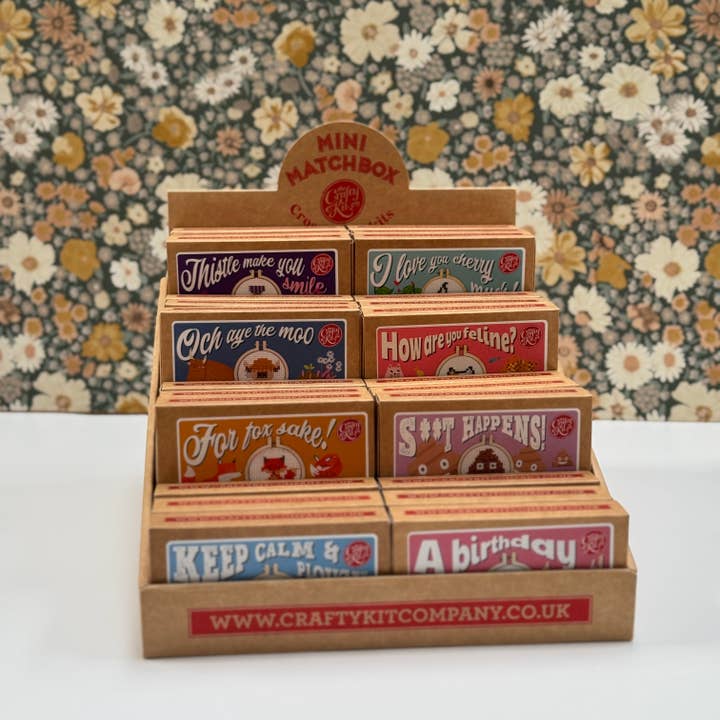 CDU Display Stand for Mini Matchbox Kits for wholesale by The Crafty Kit Company